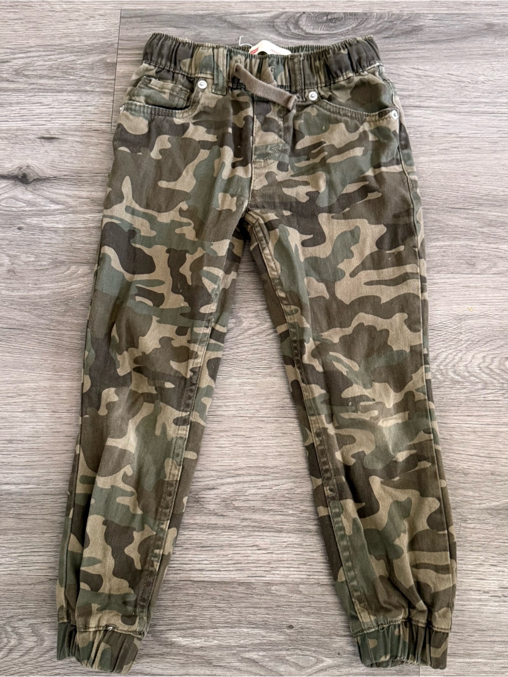 Levi's Kids Camo Sweatpants in Olive and Khaki